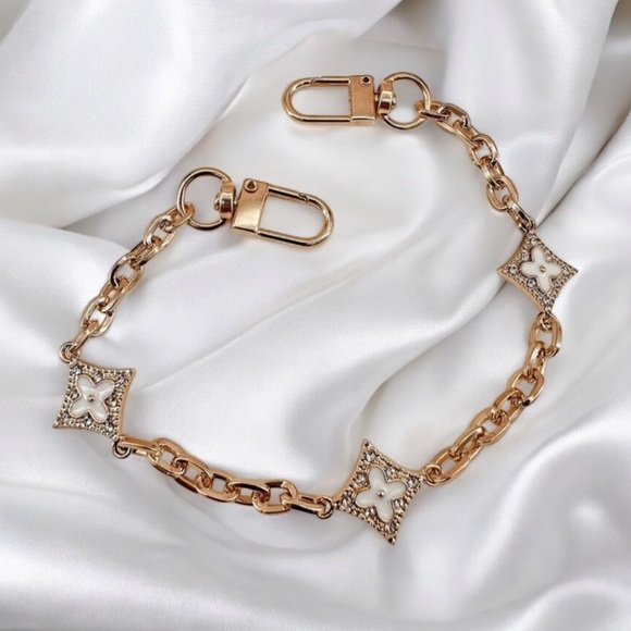 Source Unknown Handbags - L V Style Rhinestone Bag Charm